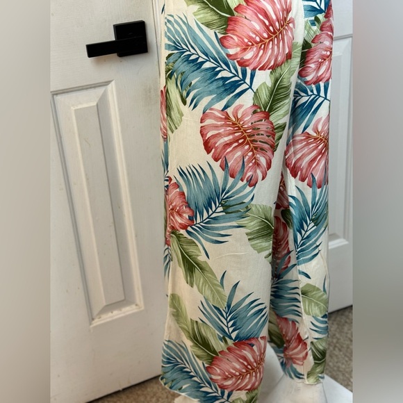 SEE YOU MONDAY Floral Tropical Wide Leg Rayon Jumpsuit Size XL. E99 - Picture 6 of 15